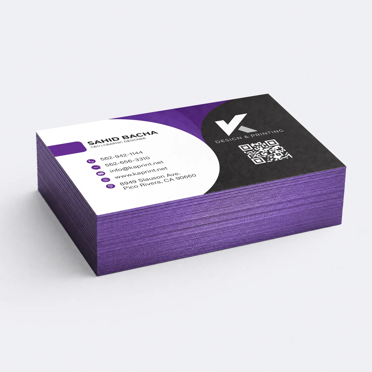 Painted Edge Cards, view 1